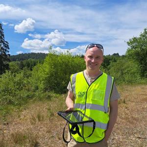 David Thomas, Project Manager for Glyn Cothi Wind Farm