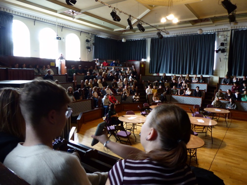 Theatr Soar college audience